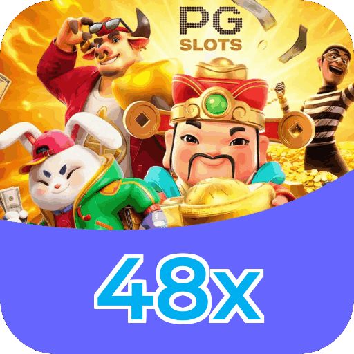 Interface do aplicativo 48x mostrando jogos disponíveis no iOS e Android